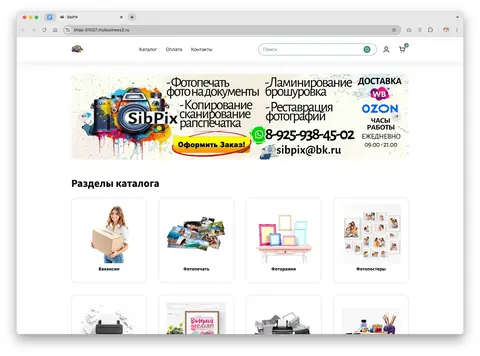 Превью сайта